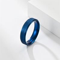 Simple Style Solid Color Stainless Steel Plating Couple Rings main image 3