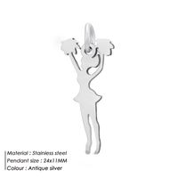 Cute Animal Cartoon Stainless Steel Plating Christmas Jewelry Accessories sku image 4