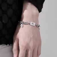 Simple Style Constellation Titanium Steel Plating Inlay Zircon Rings Bracelets Necklace main image 4