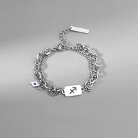 Simple Style Constellation Titanium Steel Plating Inlay Zircon Rings Bracelets Necklace main image 2