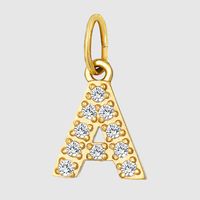 Streetwear Letter Stainless Steel Inlay Zircon Charms Jewelry Accessories sku image 29