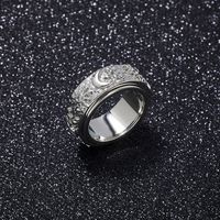 Casual Simple Style Sun Star Moon Copper Inlay Zircon Rhodium Plated Rings main image 7