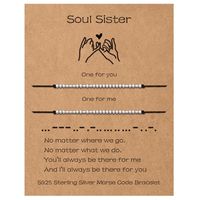 Style Simple Style Classique Couleur Unie Argent Sterling Corde Coupler Bracelets À Cordon sku image 9