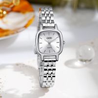 Casual Square Butterfly Double Snap Quartz Women's Watches main image 2