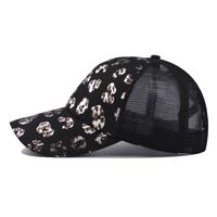 Women's Sweet Simple Style Leopard Curved Eaves Baseball Cap main image 3