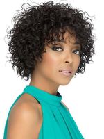 Women's Simple Style Casual Party High Temperature Wire Bangs Short Curly Hair Wigs main image 5
