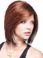 Women's Retro Casual Party High Temperature Wire Side Fringe Short Straight Hair Wigs main image 5