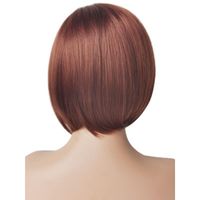 Women's Retro Casual Party High Temperature Wire Side Fringe Short Straight Hair Wigs main image 2
