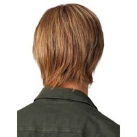 Men's Retro Casual Party Street High Temperature Wire Side Fringe Short Straight Hair Wigs main image 2