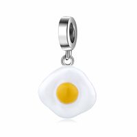 Original Design Apple French Fries Egg Sterling Silver Epoxy Jewelry Accessories sku image 5