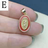 Simple Style Oval Copper Plating Gold Plated Jewelry Accessories sku image 5
