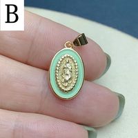 Simple Style Oval Copper Plating Gold Plated Jewelry Accessories sku image 2