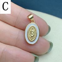 Simple Style Oval Copper Plating Gold Plated Jewelry Accessories sku image 3