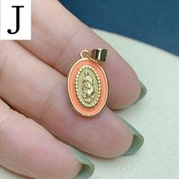 Simple Style Oval Copper Plating Gold Plated Jewelry Accessories sku image 9