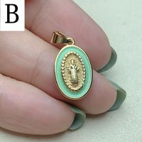 Simple Style Oval Copper Plating Jewelry Accessories sku image 2