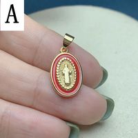 Simple Style Oval Copper Plating Jewelry Accessories sku image 1