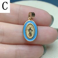 Simple Style Oval Copper Plating Jewelry Accessories sku image 3