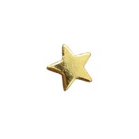 1 Piece 10 * 10mm Copper 18K Gold Plated Star Stone Beads main image 2