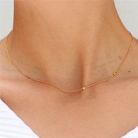 Simple Style Letter Sterling Silver 18k Gold Plated Necklace main image 5