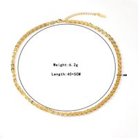 Casual Hip-hop Solid Color Stainless Steel Plating White Gold Plated Gold Plated Bracelets Necklace main image 5
