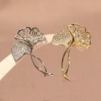 Lady Flower Copper Inlay Zircon Unisex Brooches main image 1
