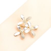 Dame Fleur Le Cuivre Planter Des Fleurs Placage Incruster Zircon Femmes Broches main image 5