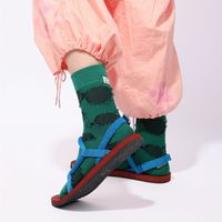 Women's Simple Style Polka Dots Cotton Crew Socks A Pair main image 5