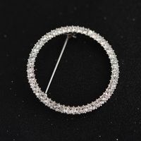 Style Simple Rond Forme De Cœur Alliage Placage Incruster Strass Femmes Broches sku image 4