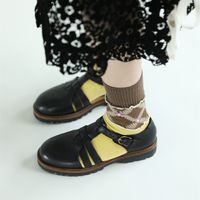 Femmes Pastorale Style Simple Petites Fleurs Coton Crew Socks Une Paire main image 3