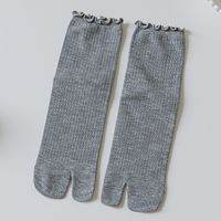 Femmes Style Japonais Pastorale Couleur Unie Coton Crew Socks Une Paire sku image 8