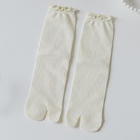 Femmes Style Japonais Pastorale Couleur Unie Coton Crew Socks Une Paire sku image 10