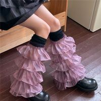 Women's Sweet Solid Color Spandex Over The Knee Socks A Pair sku image 2