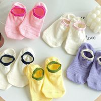 Women's Sweet Solid Color Cotton Ankle Socks A Pair main image 1