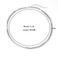 Casual Hip-hop Solid Color Stainless Steel Plating White Gold Plated Gold Plated Bracelets Necklace sku image 4