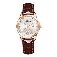 Classic Style Solid Color Jewelry Buckle Quartz Men's Watches sku image 1