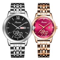 Classic Style Solid Color Jewelry Buckle Quartz Men's Watches main image 1