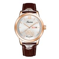 Classic Style Solid Color Jewelry Buckle Quartz Men's Watches sku image 2