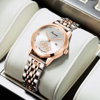 Classic Style Solid Color Jewelry Buckle Quartz Men's Watches main image 3