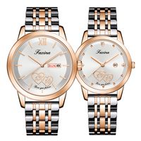 Classic Style Solid Color Jewelry Buckle Quartz Men's Watches sku image 8