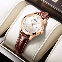 Classic Style Solid Color Jewelry Buckle Quartz Men's Watches main image 2