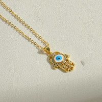 Vintage Style Simple Style Round Copper Plating 14k Gold Plated Pendant Necklace sku image 5