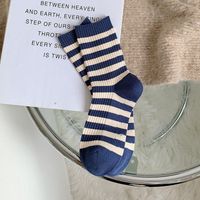 Women's Streetwear Stripe Polyester Polyacrylonitrile Fiber Crew Socks A Pair sku image 1