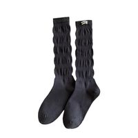 Women's Streetwear Solid Color Cotton Crew Socks A Pair main image 2