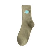 Women's Casual Solid Color Cotton Crew Socks A Pair sku image 5