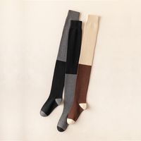 Women's Simple Style Color Block Cotton Over The Knee Socks A Pair main image 5