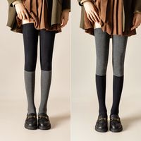 Women's Simple Style Color Block Cotton Over The Knee Socks A Pair main image 1