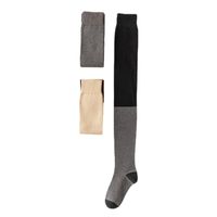 Women's Simple Style Color Block Cotton Over The Knee Socks A Pair main image 3
