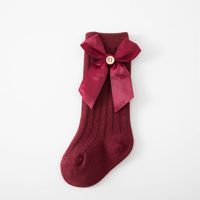 Sweet Solid Color Bow Knot Cotton Baby Accessories sku image 2