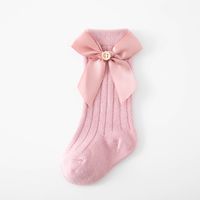 Sweet Solid Color Bow Knot Cotton Baby Accessories sku image 15