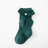 Sweet Solid Color Bow Knot Cotton Baby Accessories sku image 12